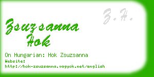 zsuzsanna hok business card